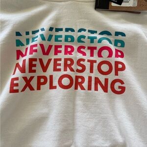 The North Face White Graphic Tee Hoodie